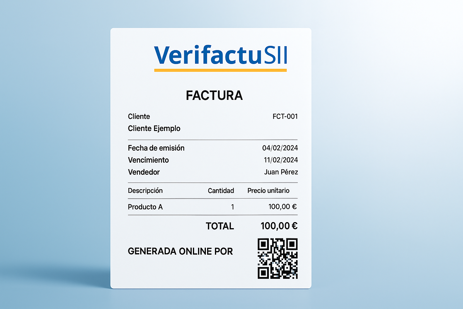 Panel de facturación VeriFactu